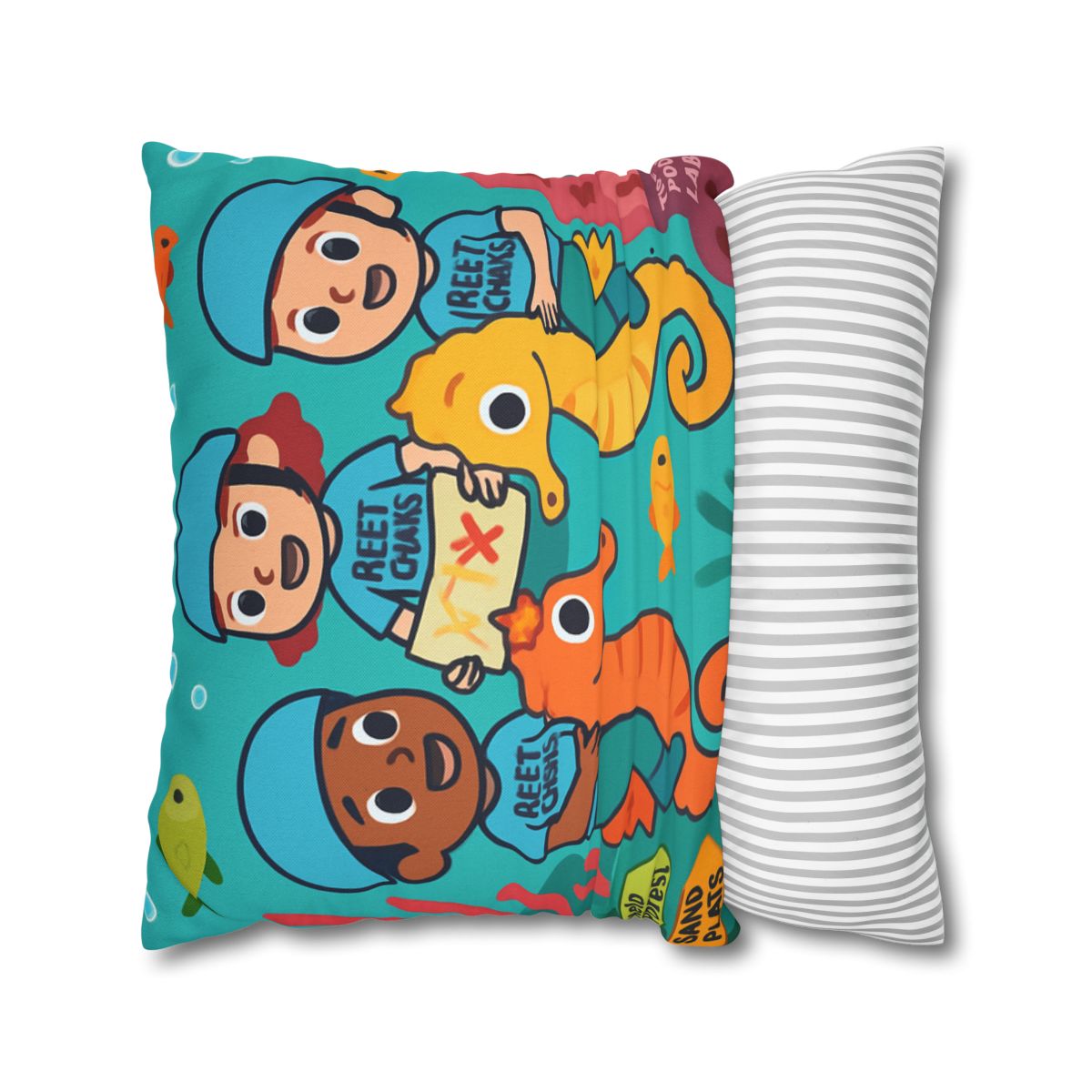 Coral City Map Of The Friendly Reef Rangers comfortable bedding pillow covers