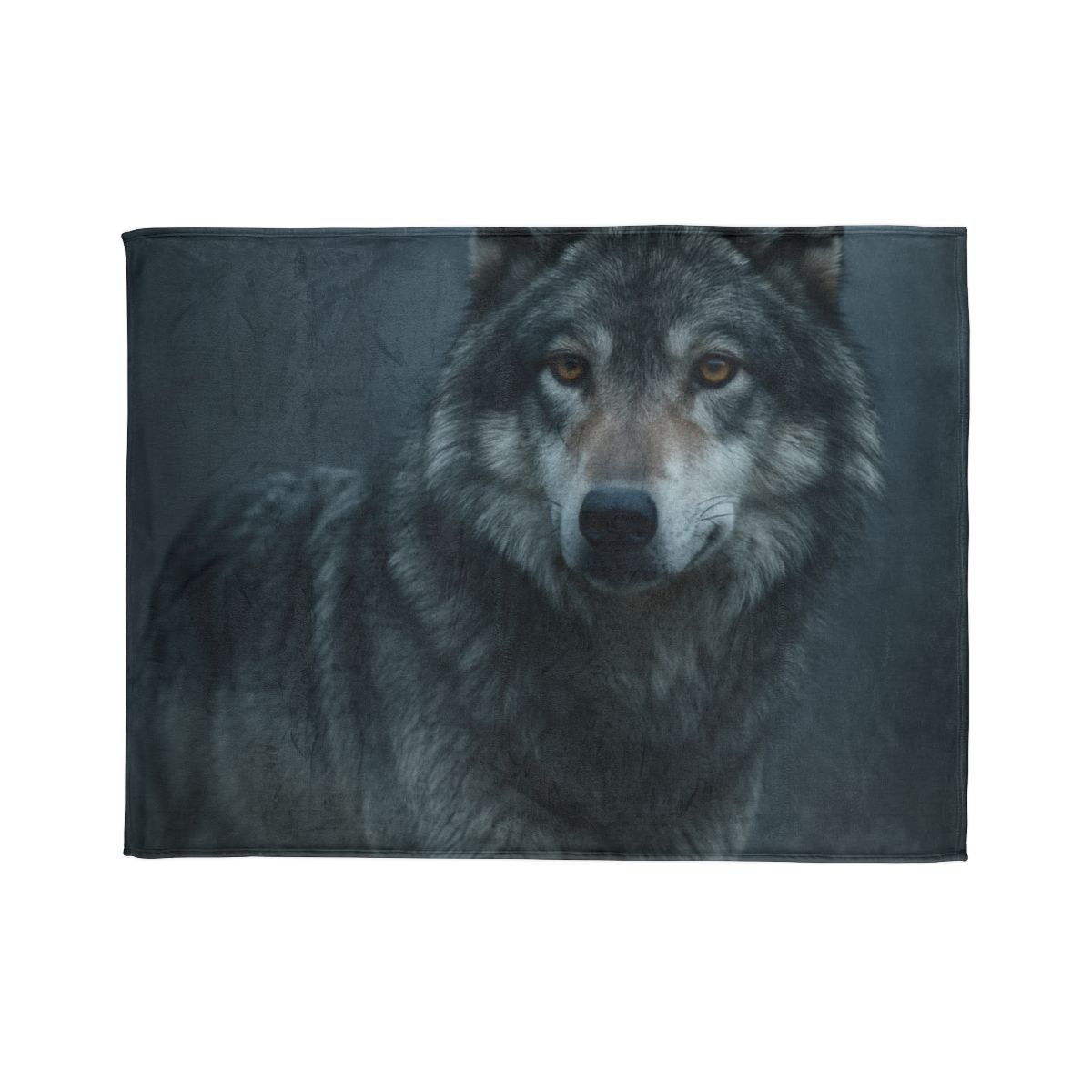 Moonlit Gaze Gray Wolf stylish throw blankets
