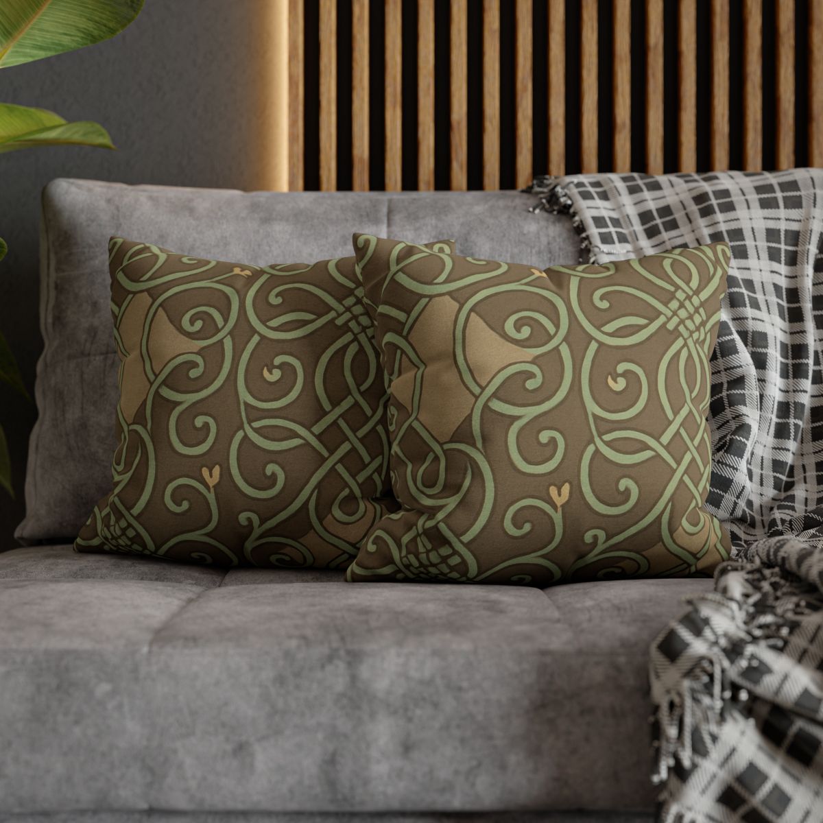 Vine Lattice Mosaic personalized pillow covers