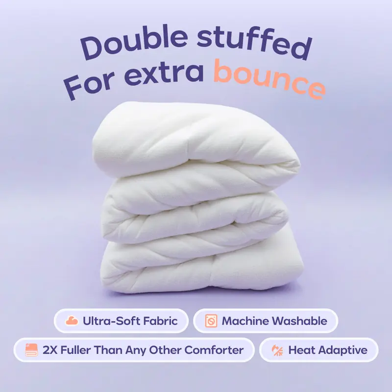 Mellow Sleep |&nbsp;MarshMellow Comforter - Double-Stuffed Ultra-Soft A-Class Fabric Heat-Adaptive Vegan Fill OEKO-TEX Certified Machine Washable 0