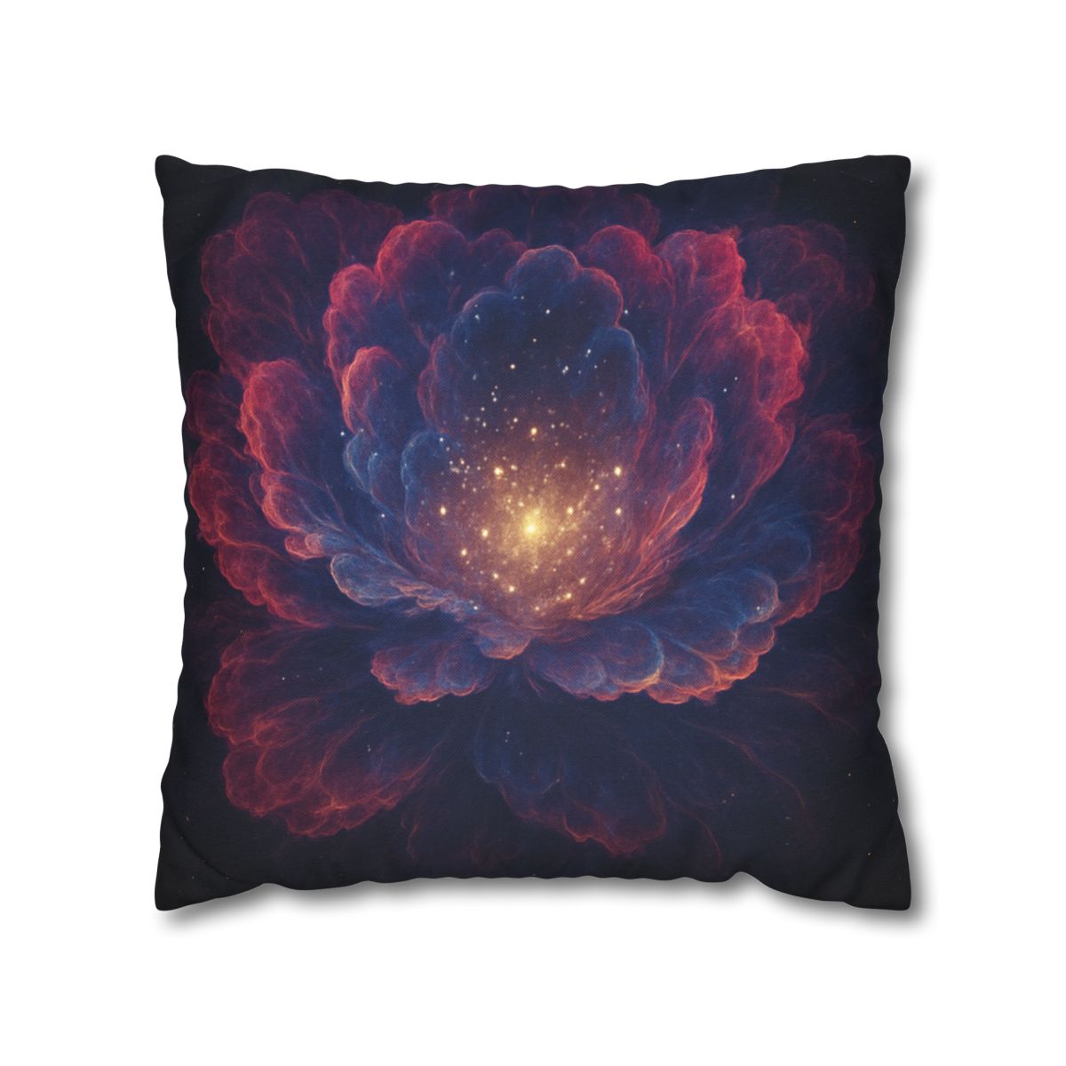 Fractal Nebula Bloom custom pillow cases