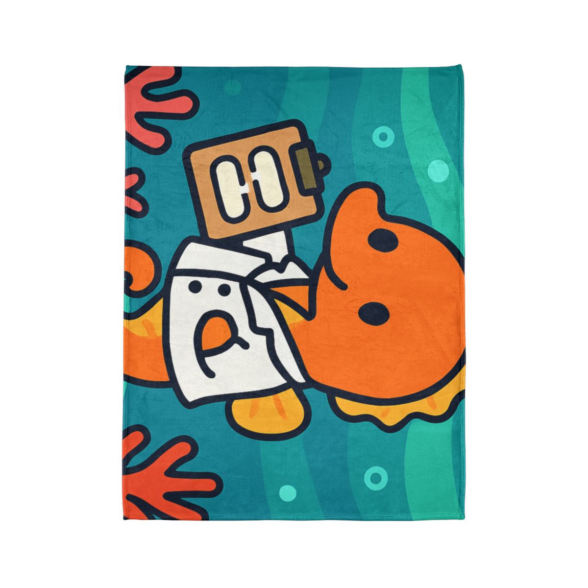 Aurora Reef Seahorse Scientist decorative home blankets