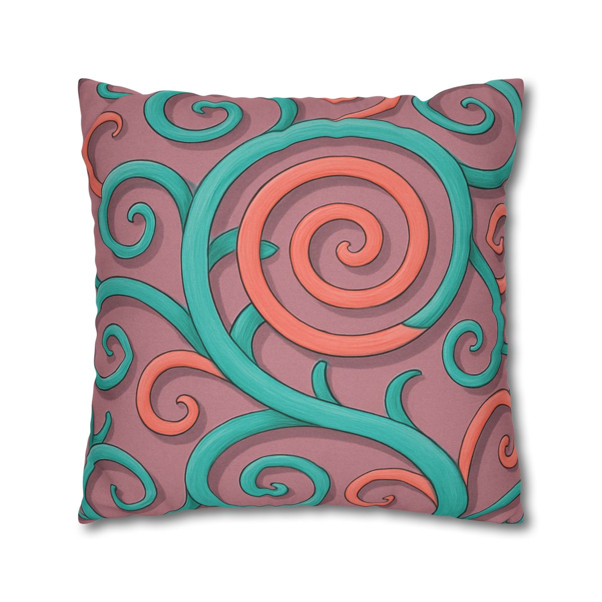 Tendril Spiral Mosaic personalized pillow covers