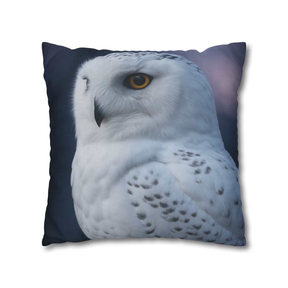 Twilight Watcher Snowy Owl stylish decorative pillowcases