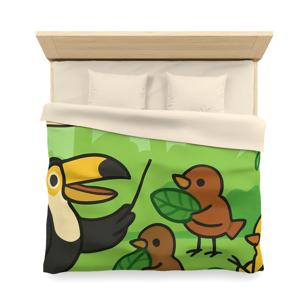 Rainforest Orchestra Of Birds unique patterned duvets