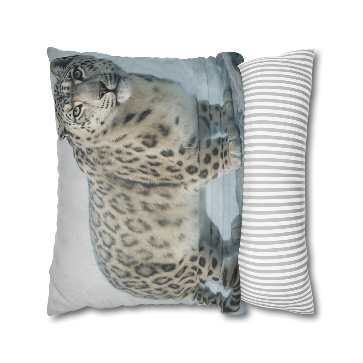 Frost Summit Snow Leopard soft cotton pillow cases