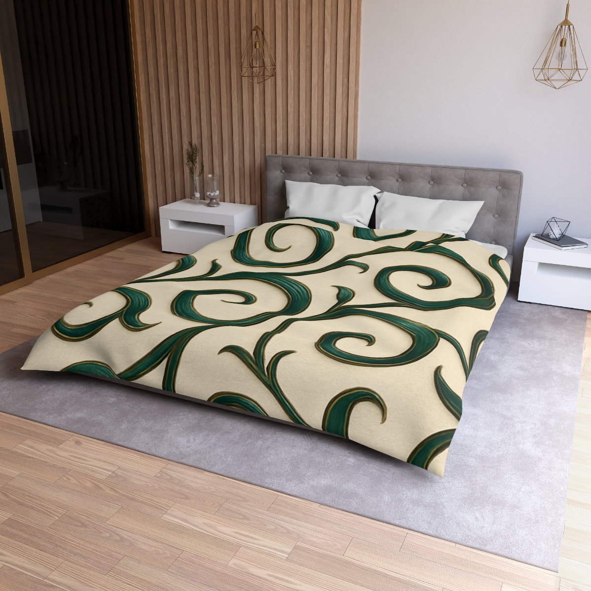 Vine Curl Ribbon Matrix stylish duvet covers