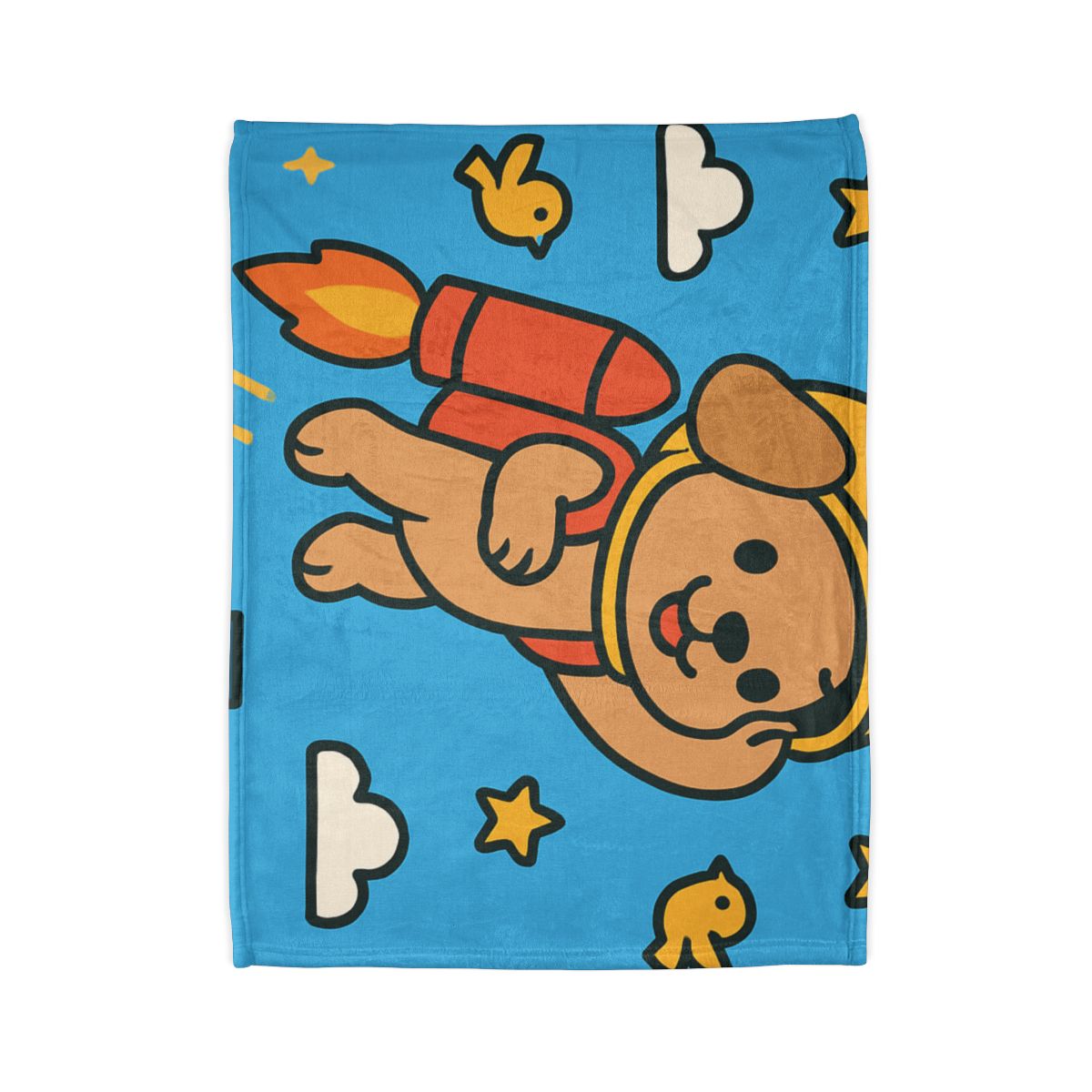 Rocket Puppy Patrol designer printed blankets