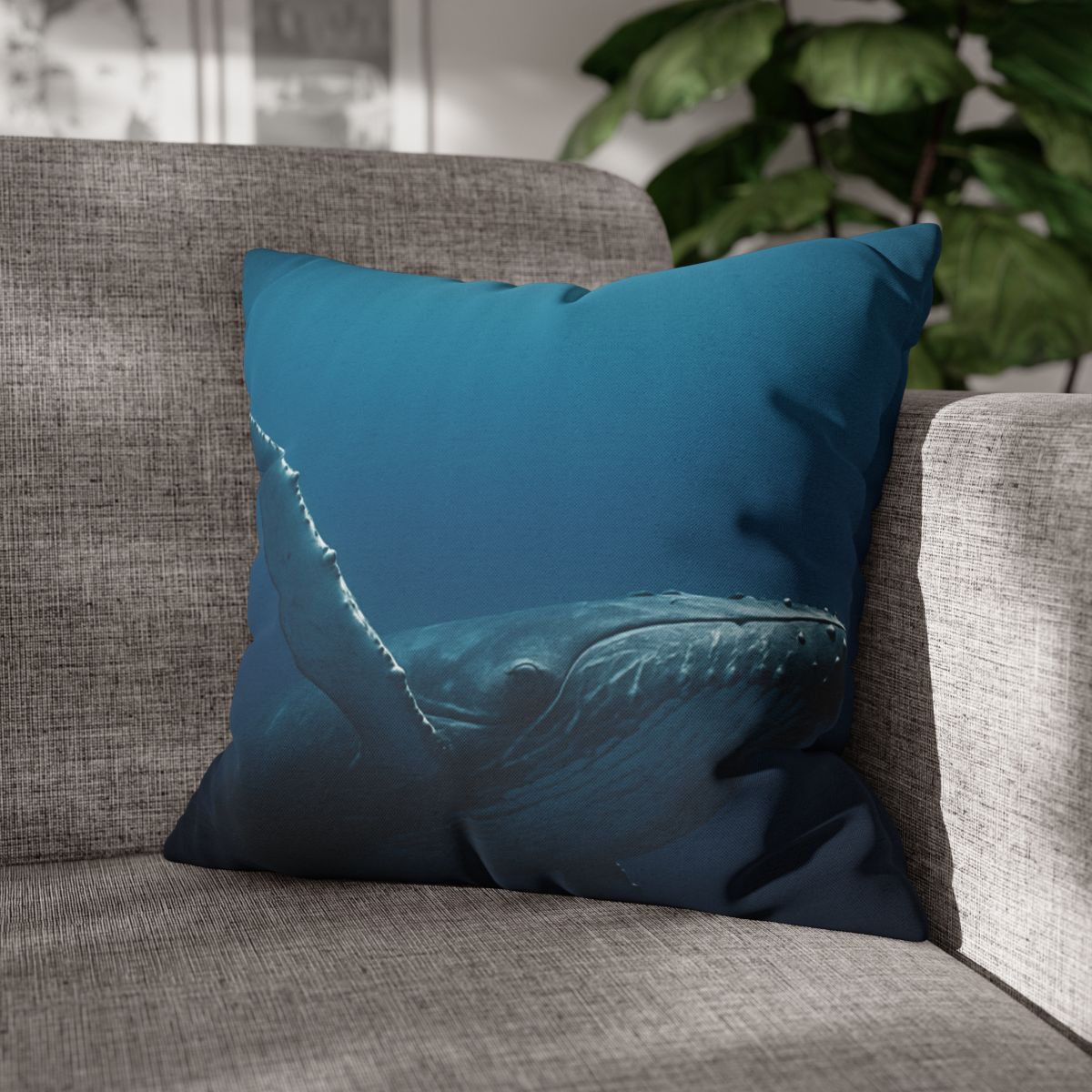 Nebula Dive Humpback Whale soft cotton pillow cases