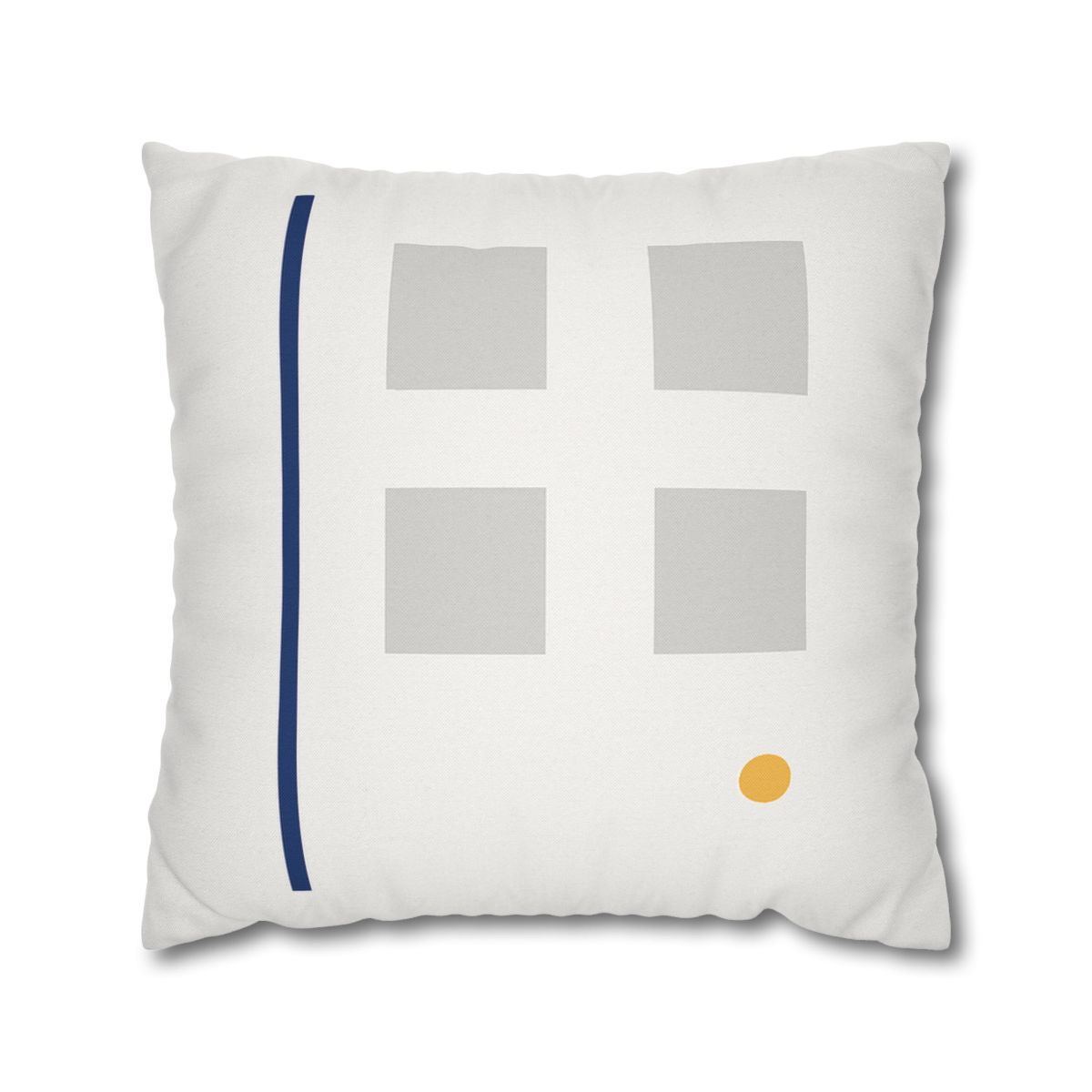 Sparse Grid With Missing Corner And Accent Point designer print pillow cases