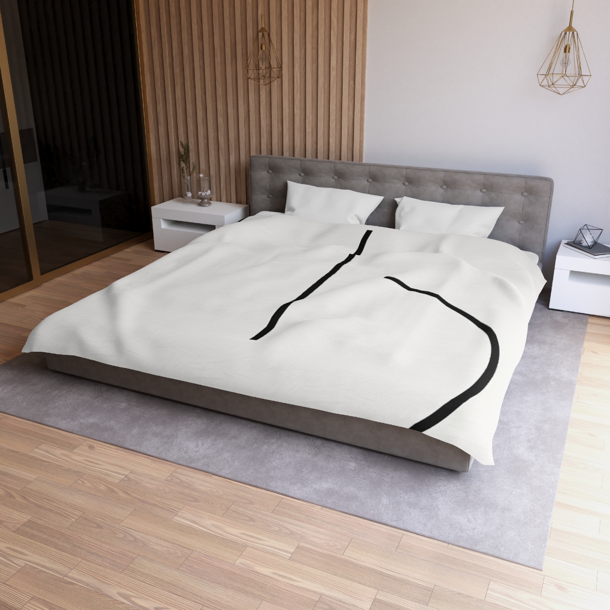 Twin Arc Horizon Offset custom duvets