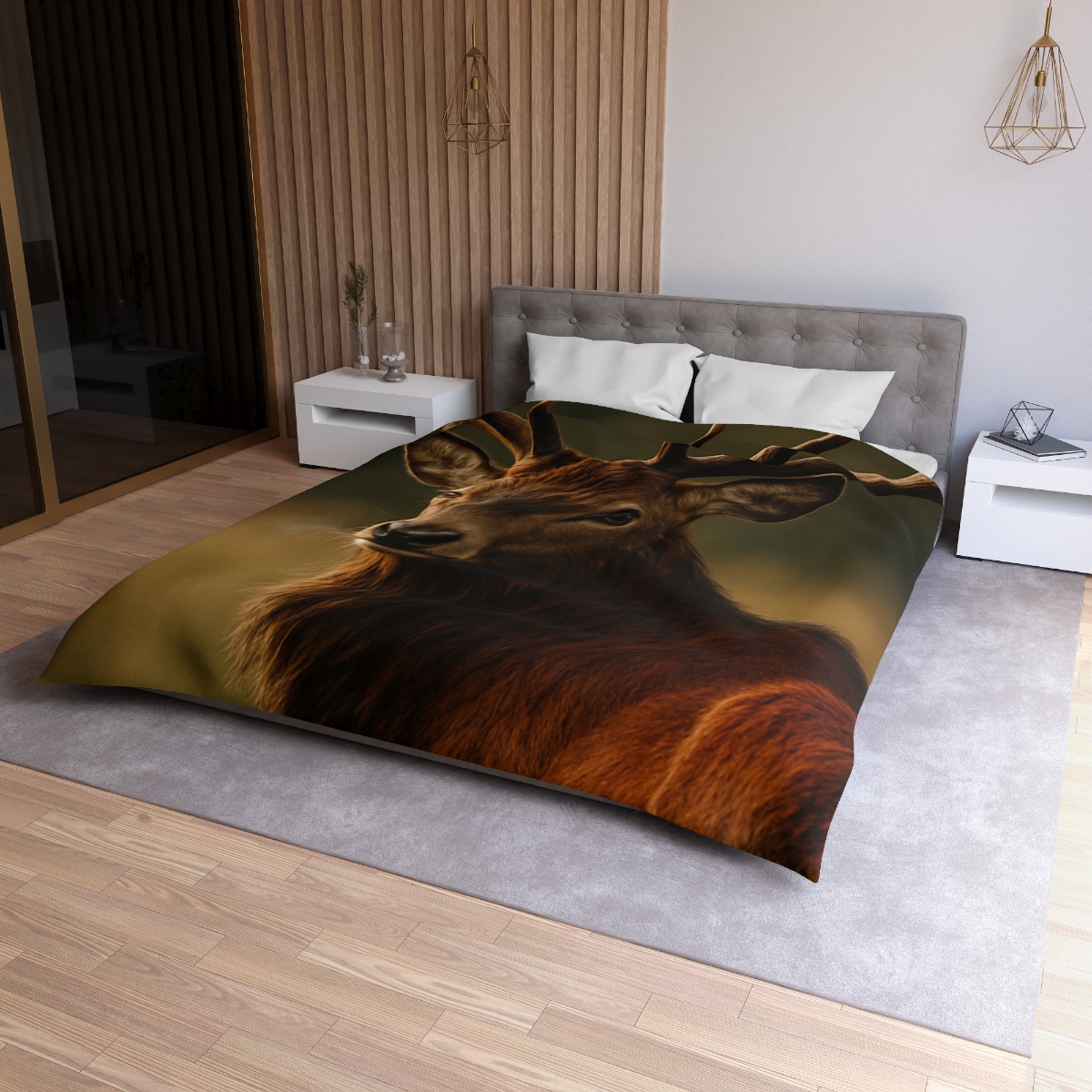Amber Glance Red Deer stylish duvet covers