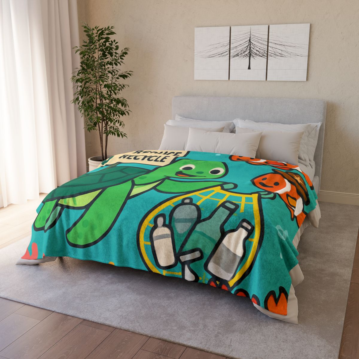 Coral Reef Recycling Rangers unique gift blanketscustom blankets