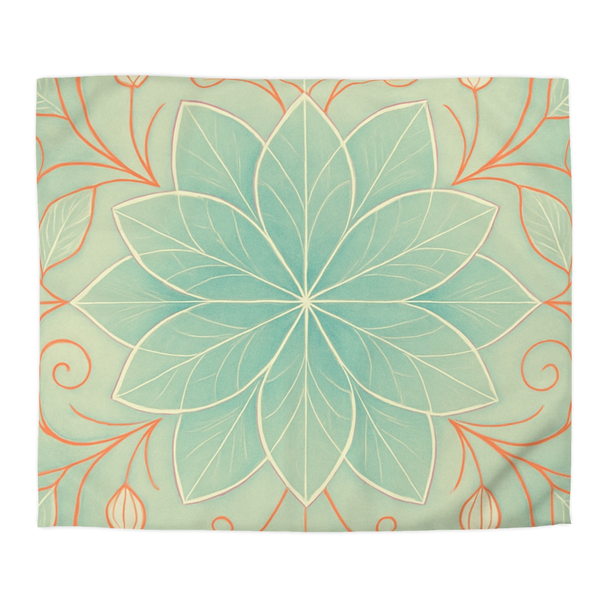 Petal Lattice Radiance custom duvets