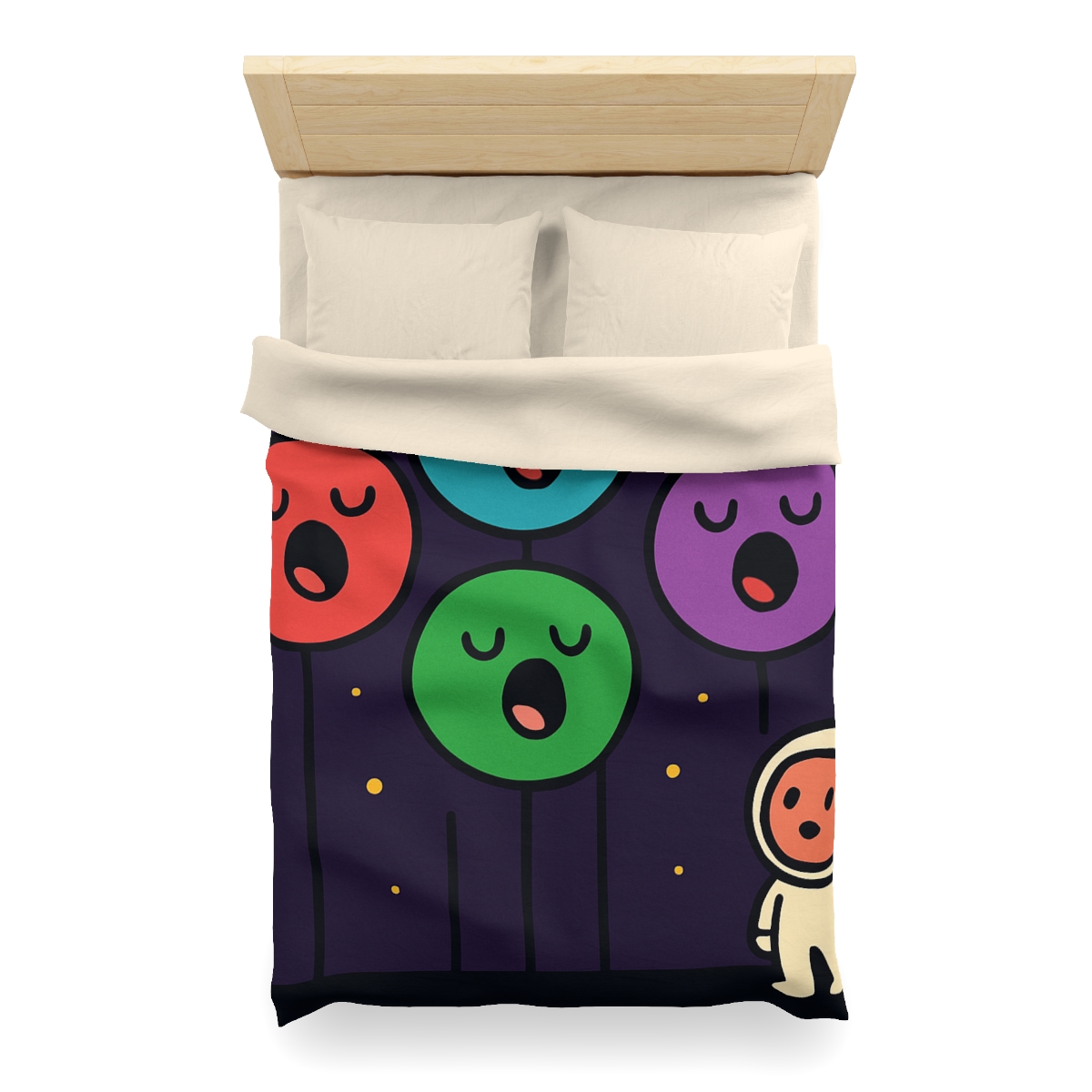 Galaxy Garden Of Singing Planets designer printed duvets