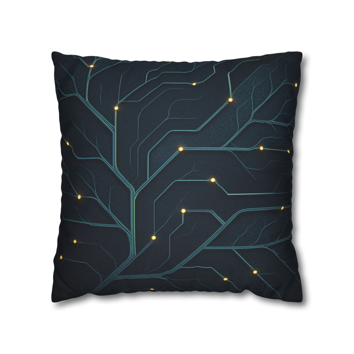 Leaf Vein Circuit Filigree soft cotton pillow cases