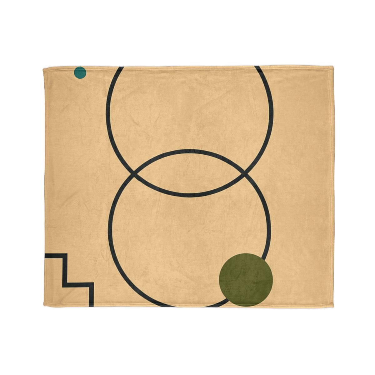 Aligned Rings With Corner Steps stylish throw blankets