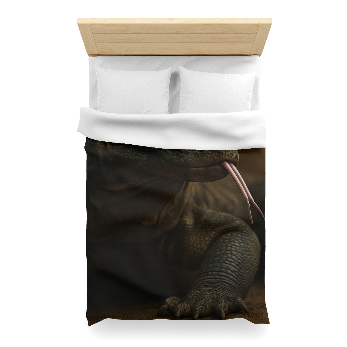 Ancient Sentinel Komodo Dragon designer printed duvets