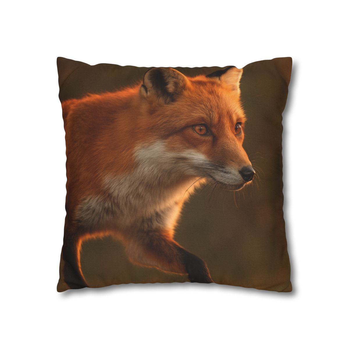 Crimson Whisper Red Fox personalized pillow covers