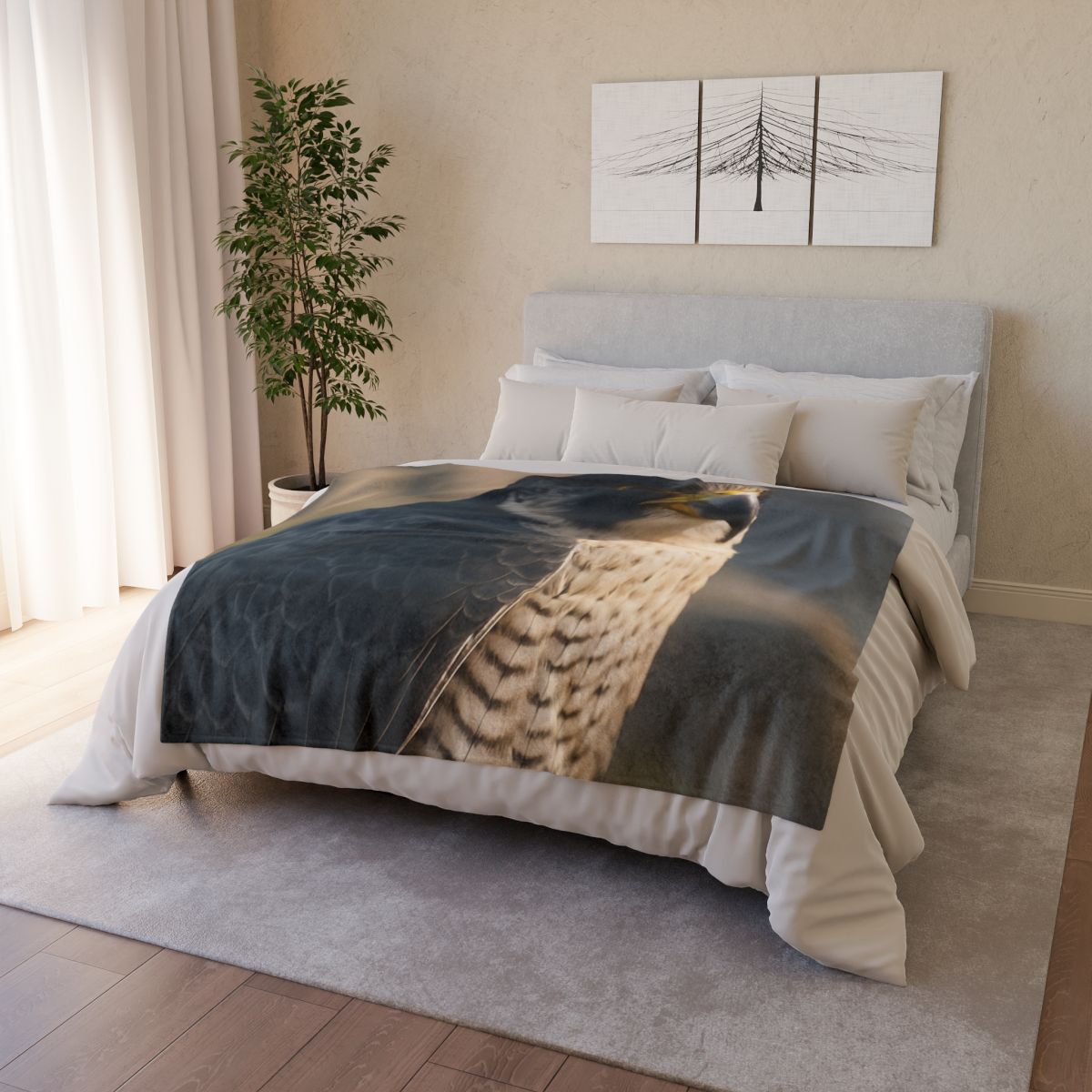 Velocity Vow Peregrine Falcon decorative home blankets