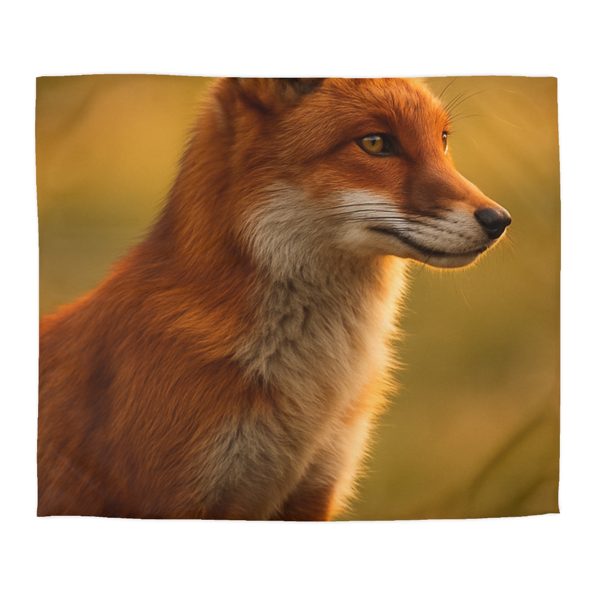 Crimson Whisper Red Fox soft comforter duvets