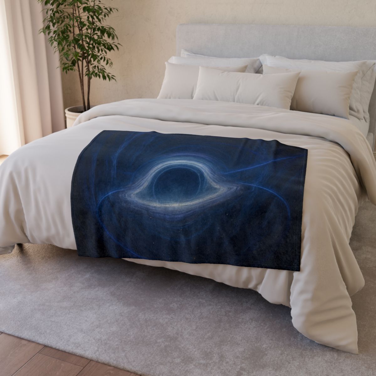 Luminous Event Horizon Veil stylish throw blankets