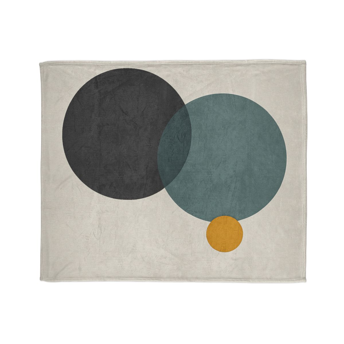 Clustered Three Circles With Pause soft fleece blankets