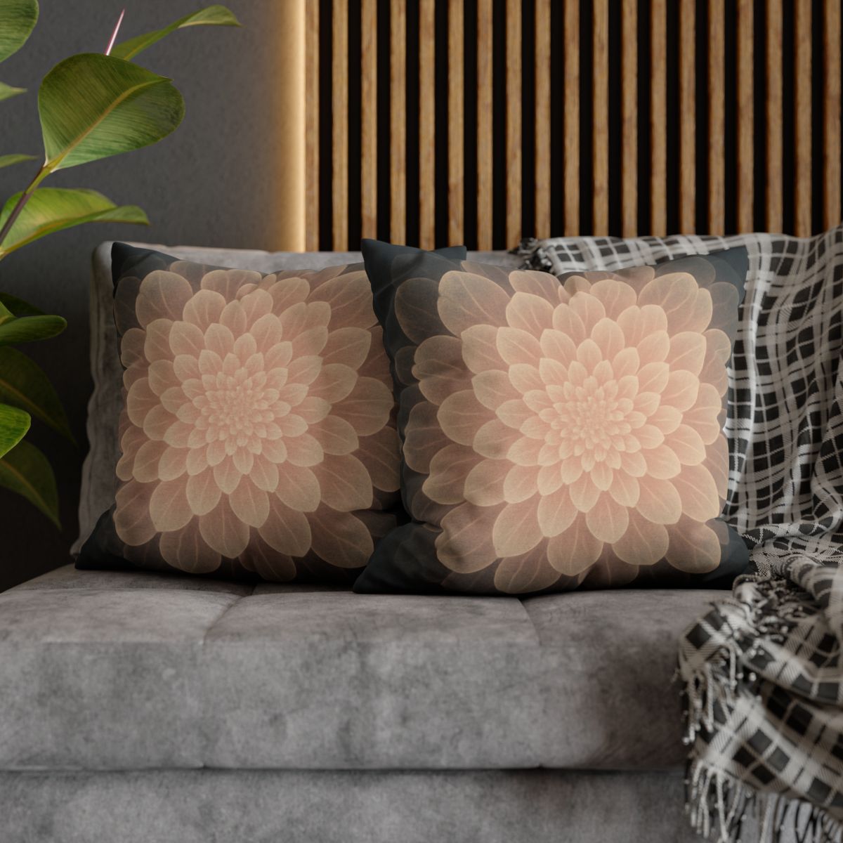 Petal Halo Fractals trendy patterned pillow cases