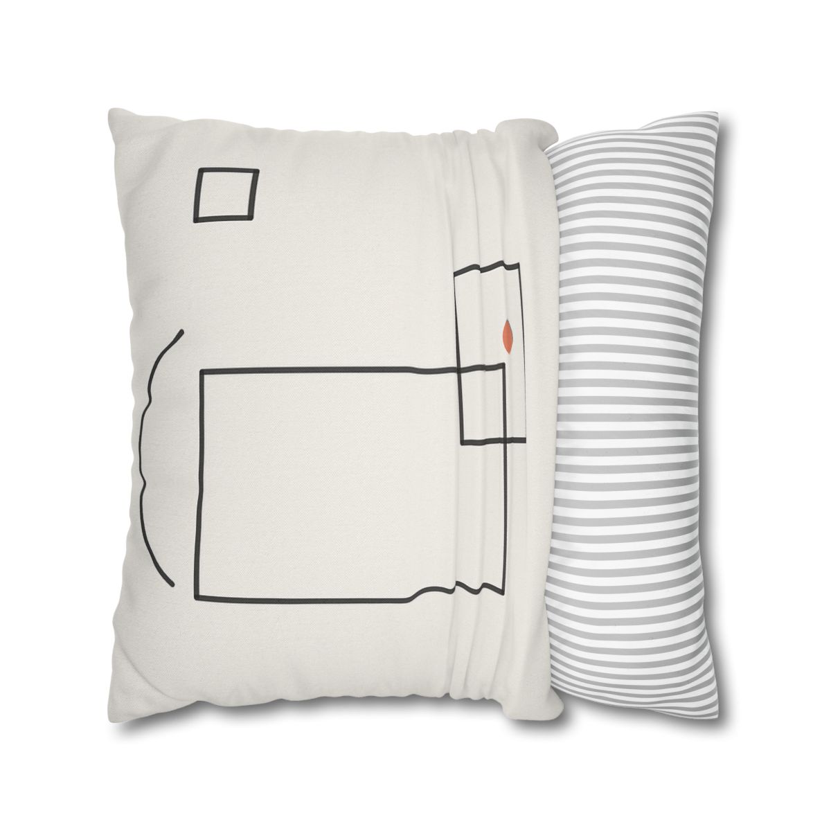 Offset Frame And Quiet Arc comfortable bedding pillow covers