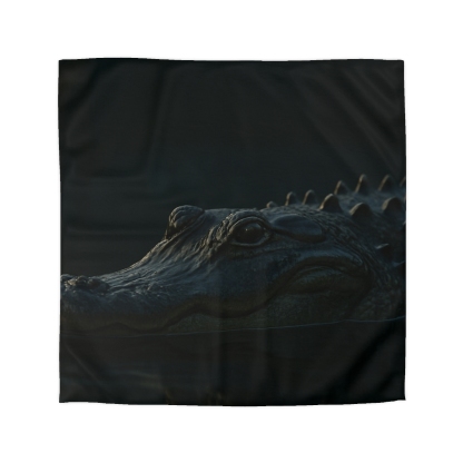 Moonlit Stillness American Alligator warm winter duvets