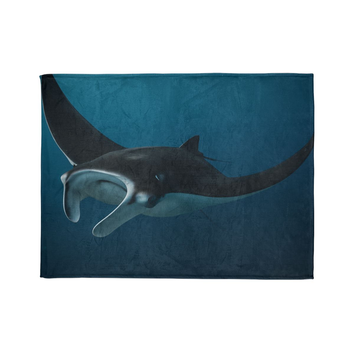 Midwater Dancer Manta Ray soft fleece blankets