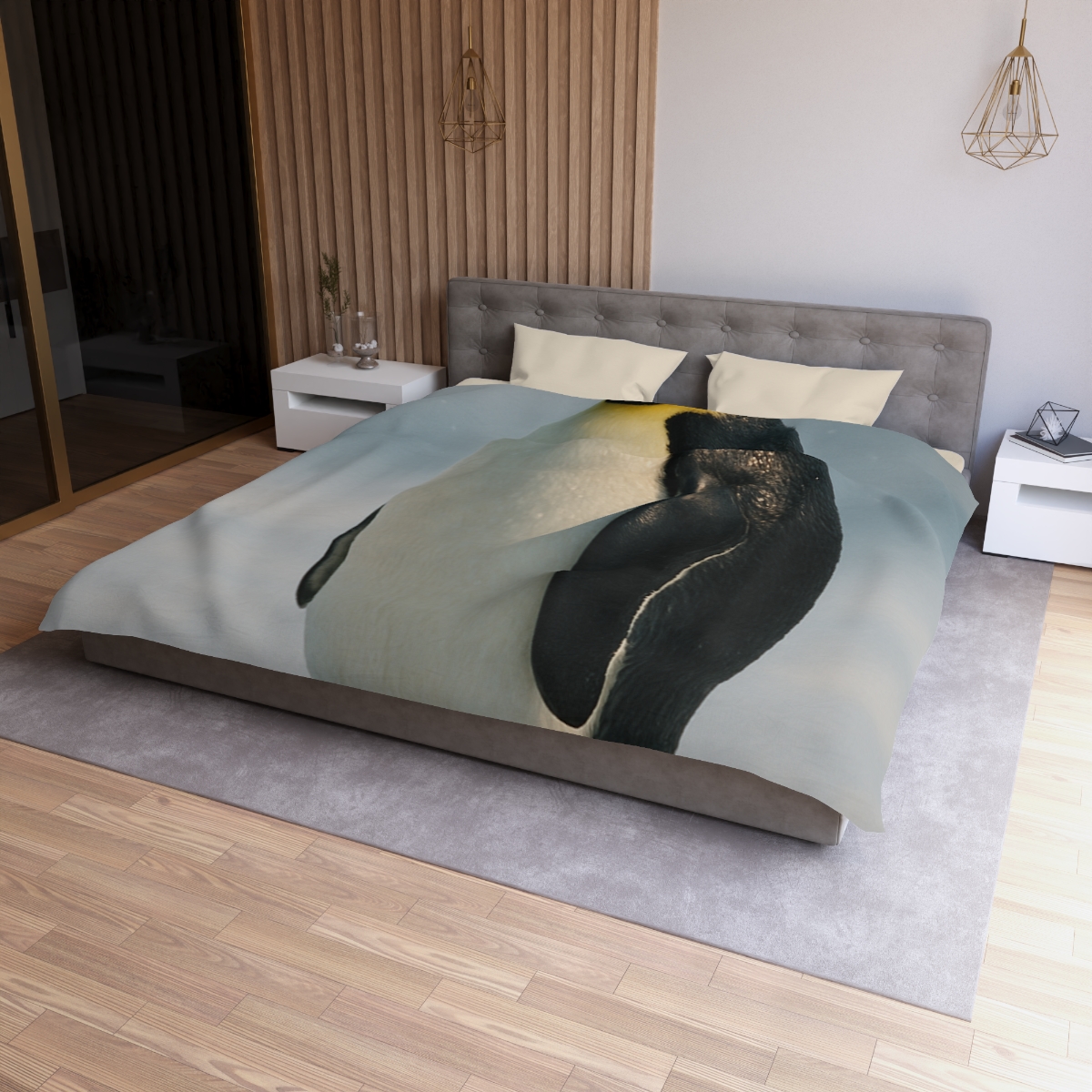 Aurora Drift Emperor Penguin warm winter duvets