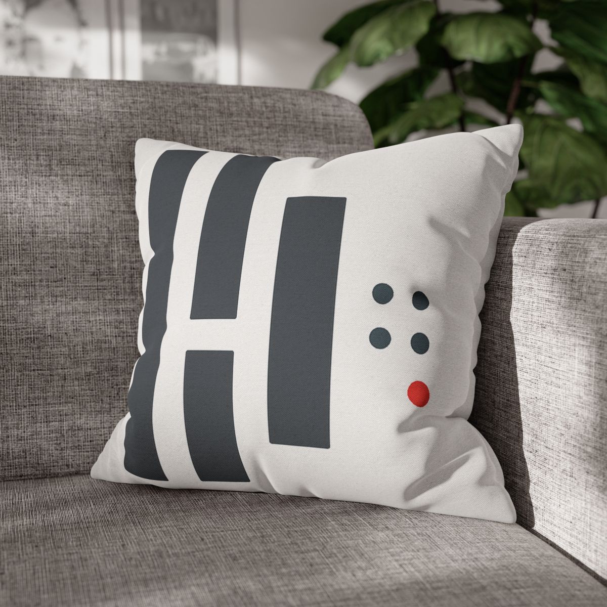 Stepped Columns With Missing Cell Grid trendy patterned pillow cases