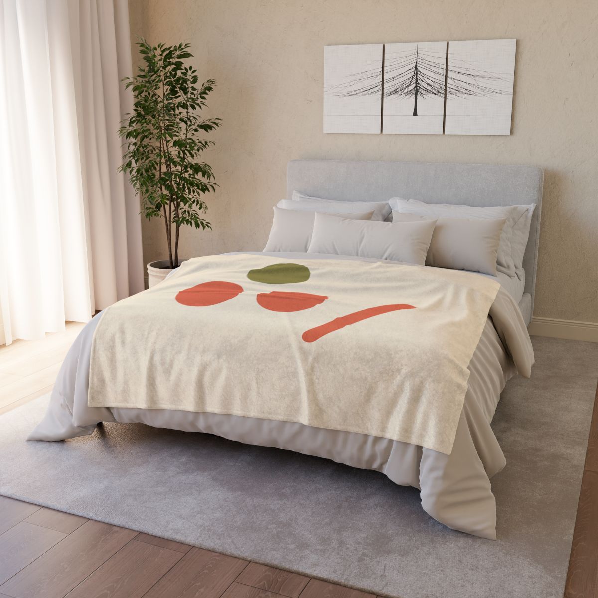 Three Point Triangle Rhythm stylish throw blankets