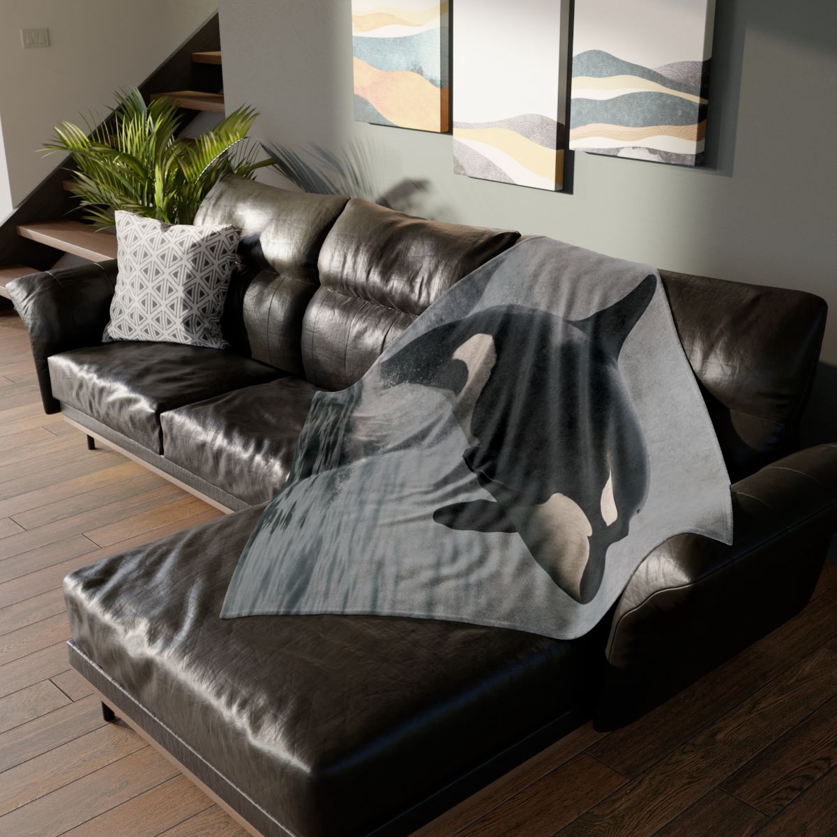 Tidal Monarch Orca warm winter blankets