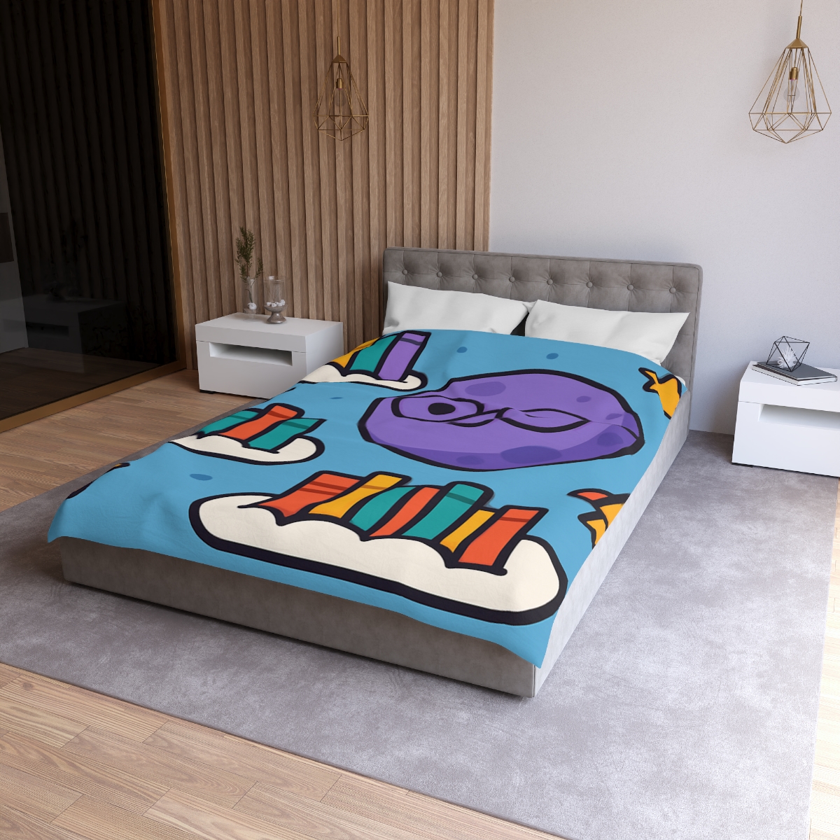 The Cloud Library Of Planet Puff soft comforter duvets