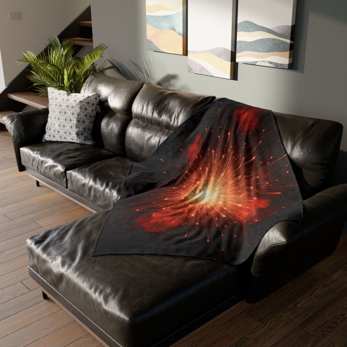 Starburst Ember Bloom warm winter blankets