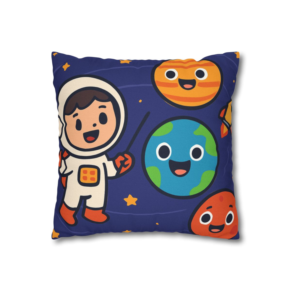 Galaxy School Of Friendly Planets trendy patterned pillow cases