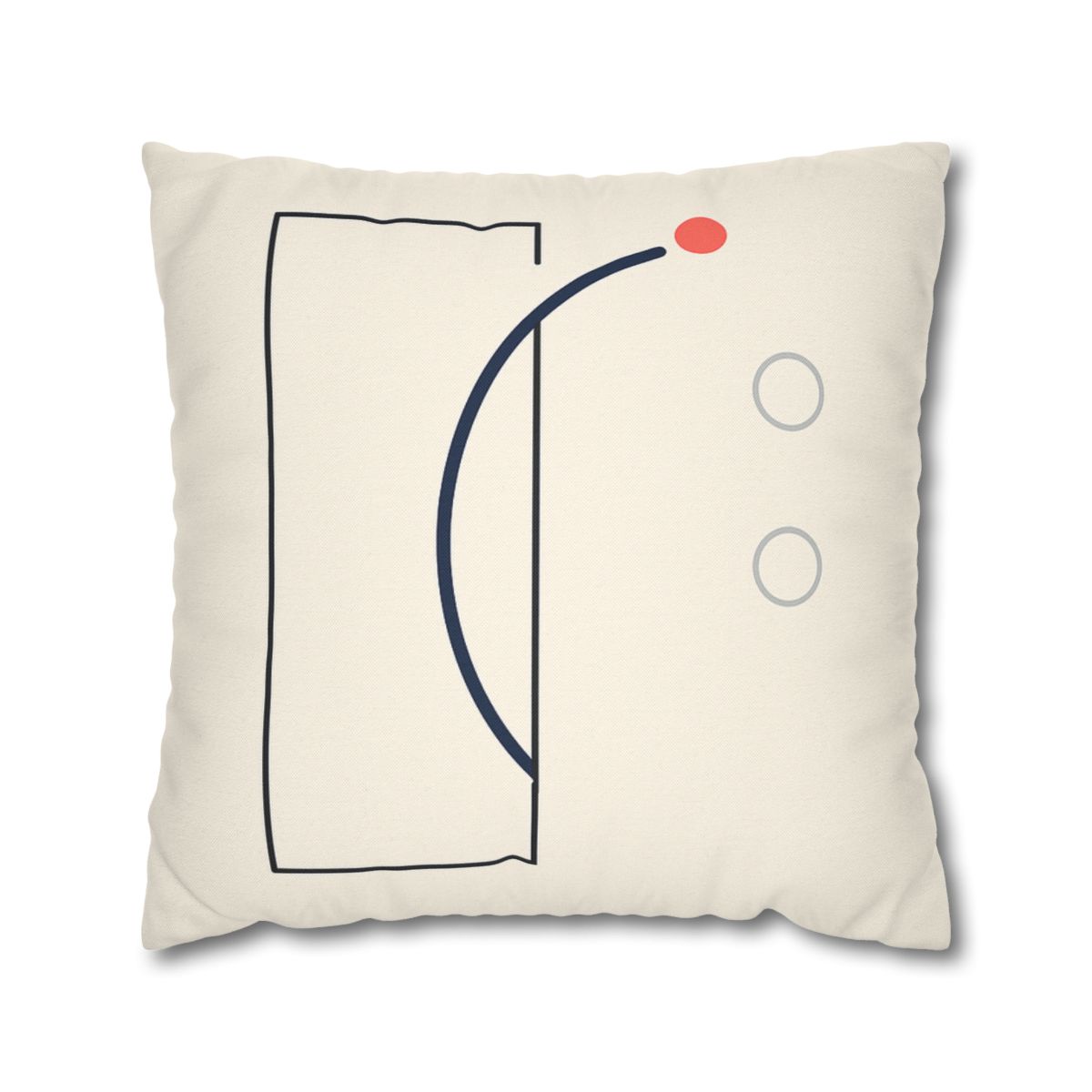 Offset Frame With Orbit Arc custom pillow cases
