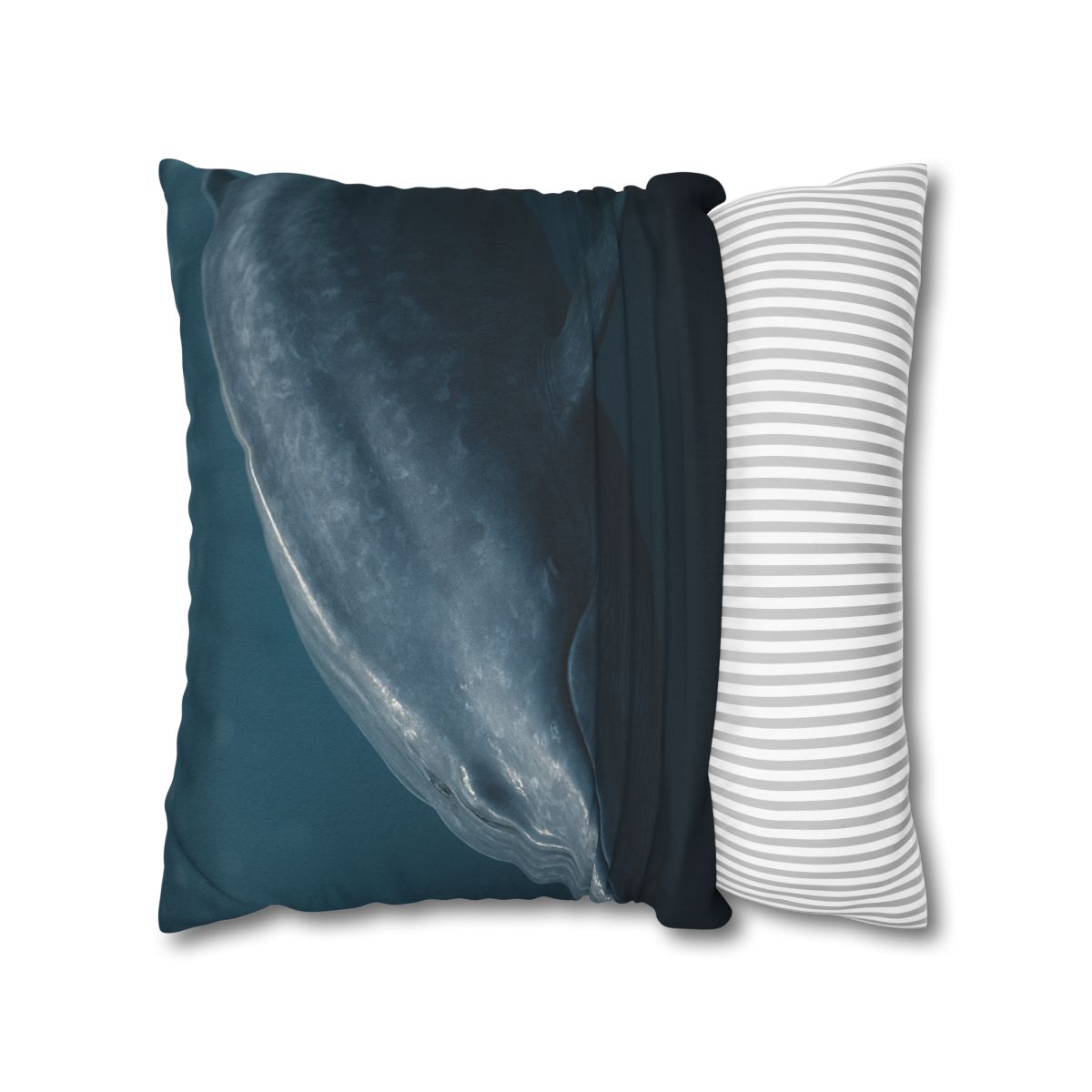 Silent Giant Blue Whale soft cotton pillow cases