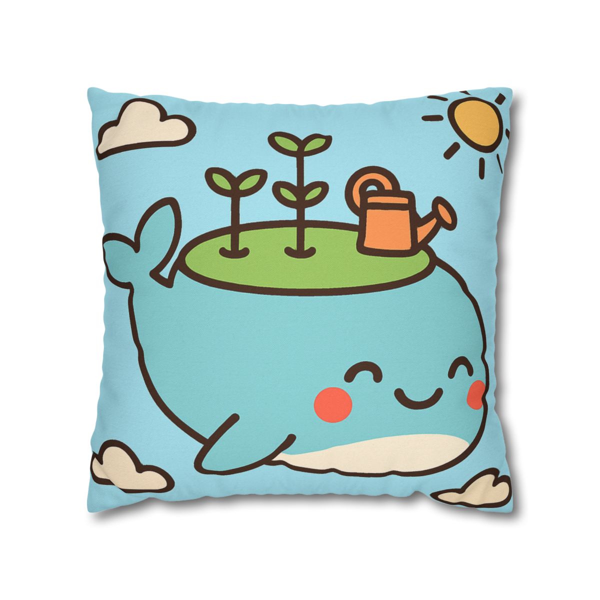 Sky Whale Seedling Planet Garden unique gift pillow cases