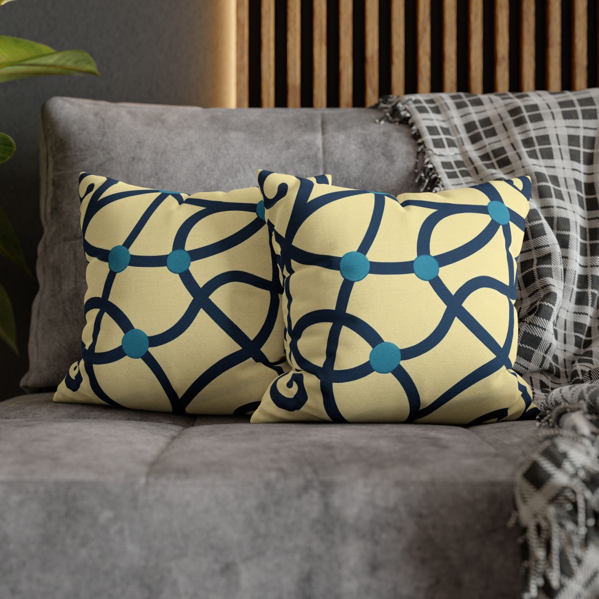 Tendril Ribbon Network trendy patterned pillow cases
