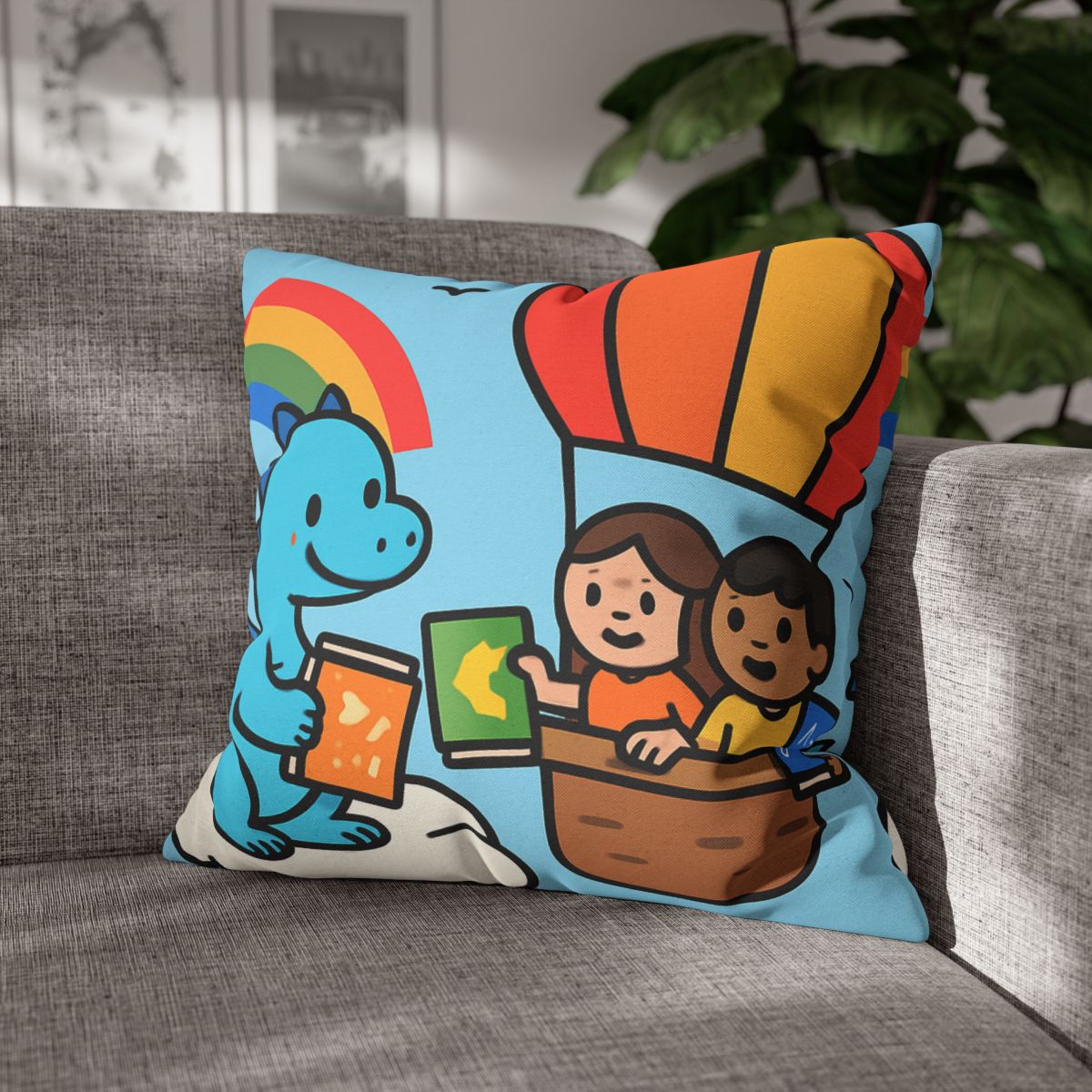 Cloud Library Run By A Gentle Dragon unique gift pillow cases