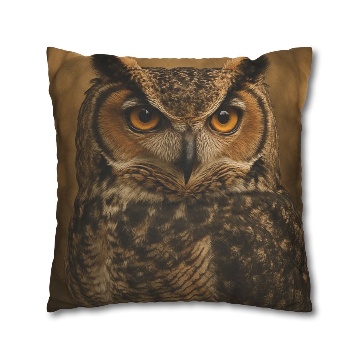 Amber Vigil Great Horned Owl personalized pillow covers