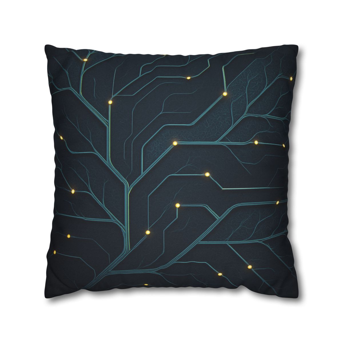 Leaf Vein Circuit Filigree soft cotton pillow cases