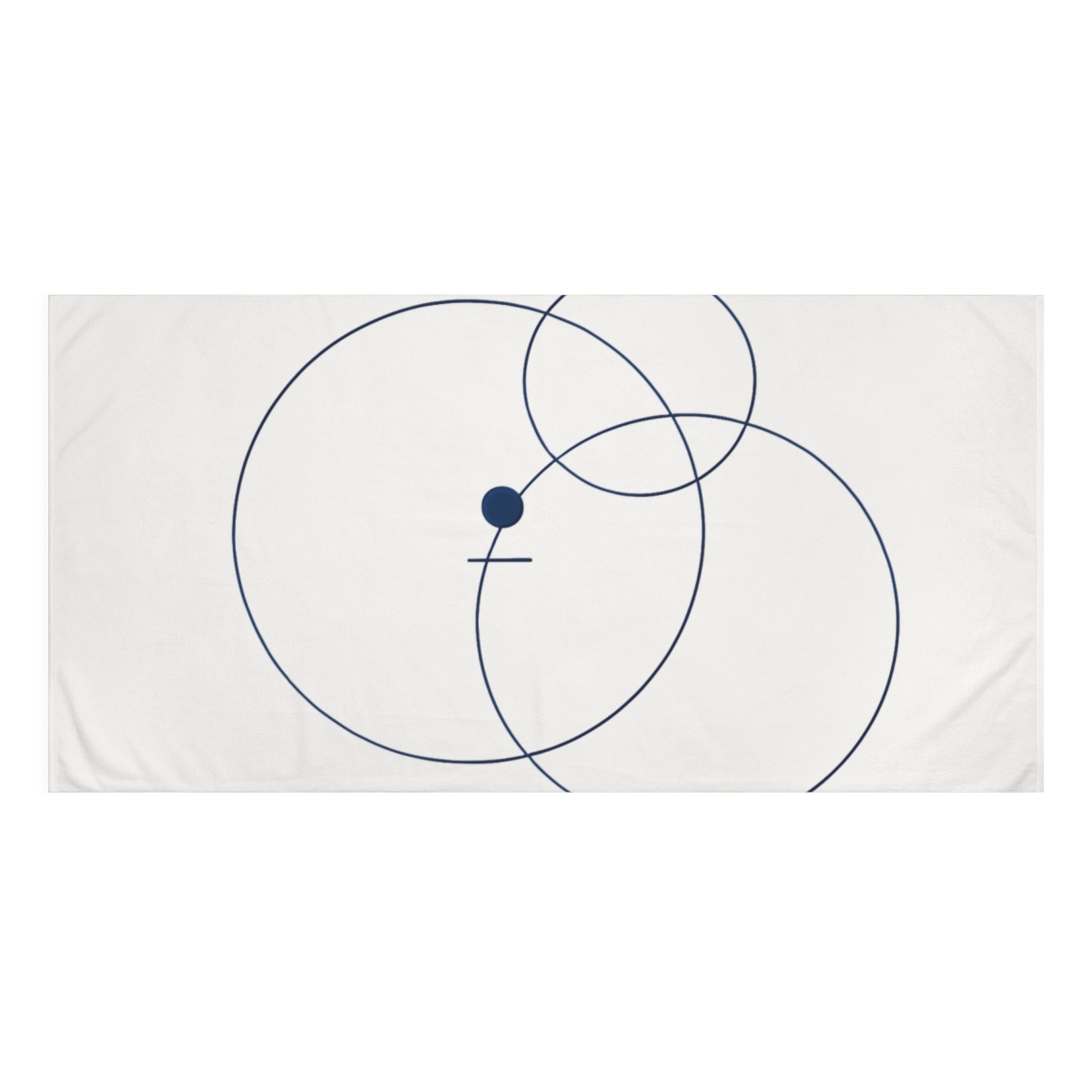 Orbiting Rings Alignment decorative home towelscustom towels