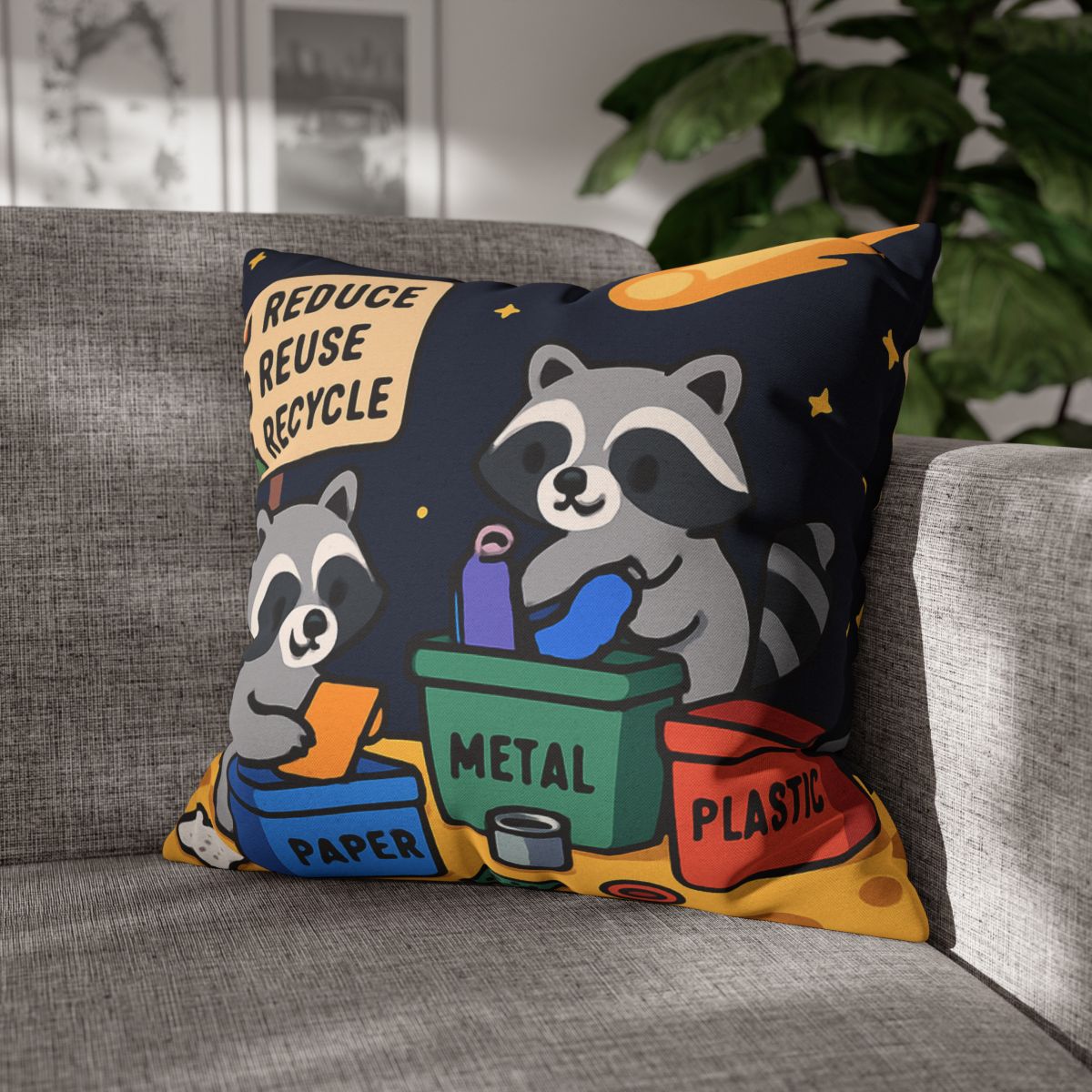 Comet Tail Recycling Rangers trendy patterned pillow cases