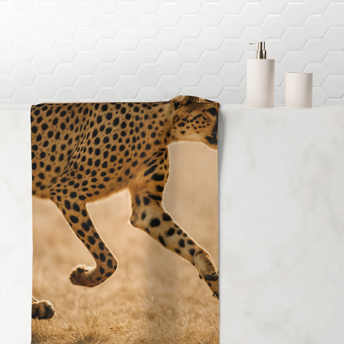 Wind Runner Cheetah trendy hand towels