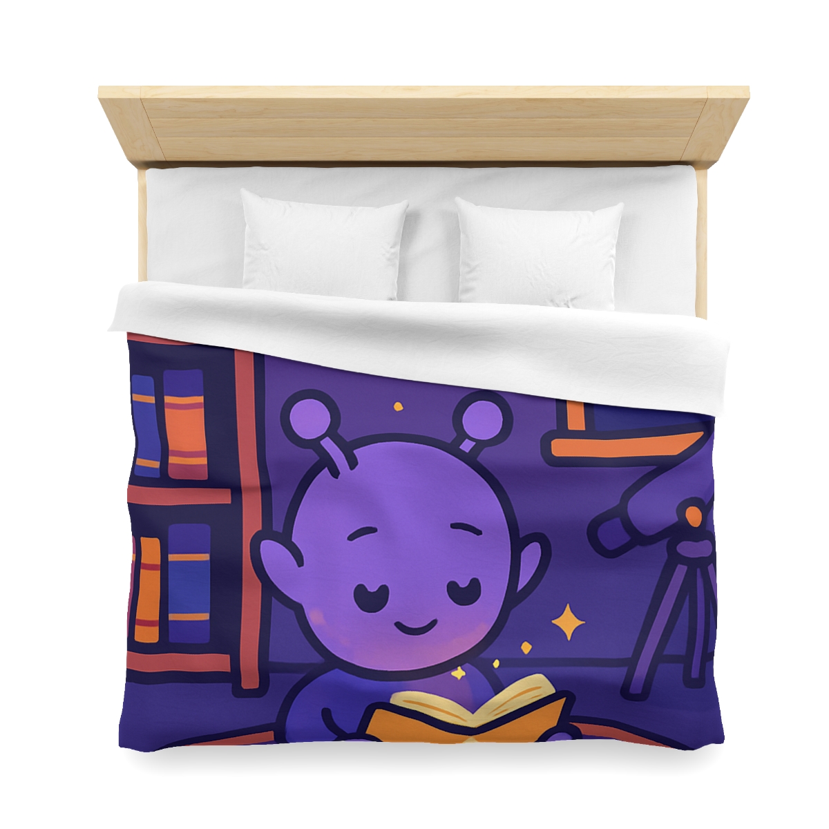 Library Of Floating Star Books personalized bedding duvets