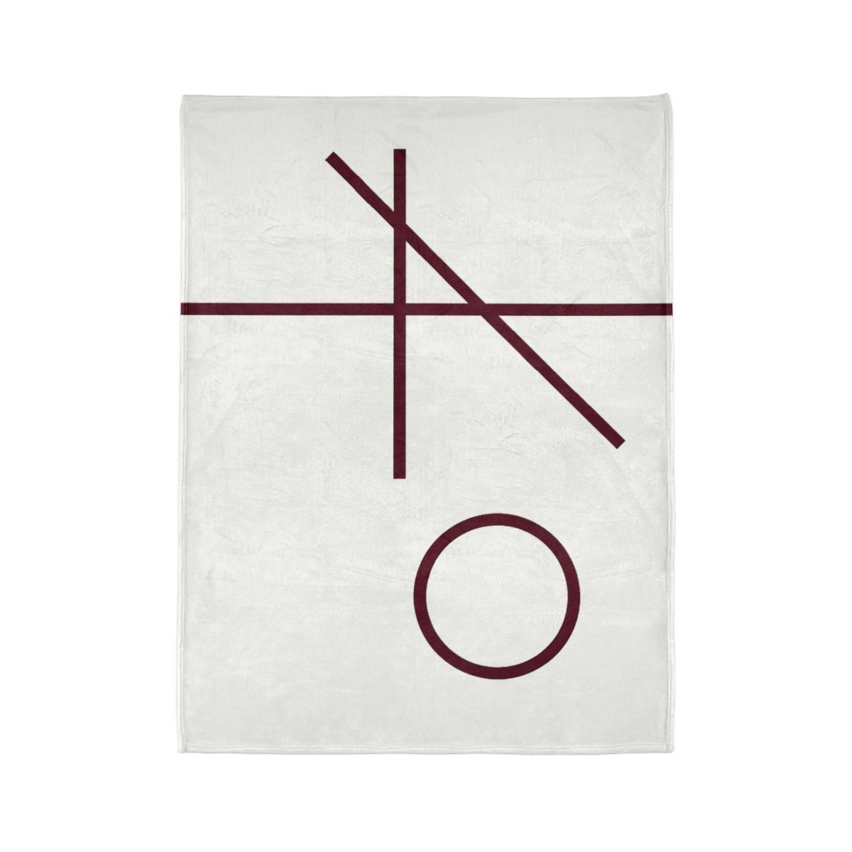 Intersecting Bar Triad With Open Circle trendy patterned blankets